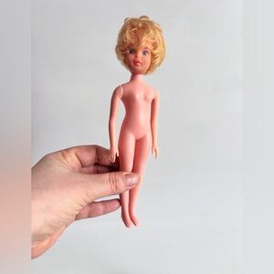 Vintage Hong Kong Plastic Doll Blonde Blue Eyes 8 Inch Replacement